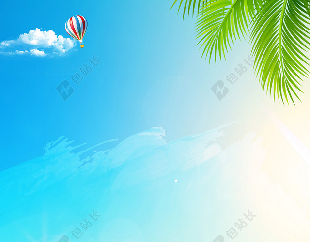 夏日冰爽背景