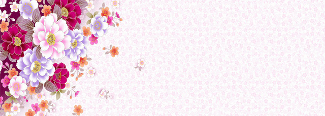 中国风民族花纹底纹背景BANNER