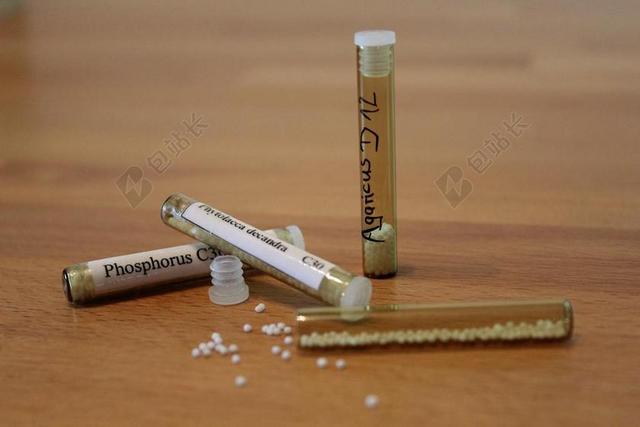 医学医疗玻璃药瓶背景图片