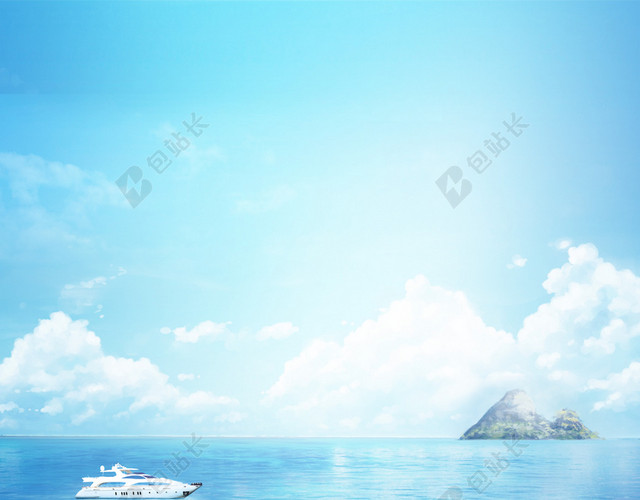 蓝色背景下的海洋海洋