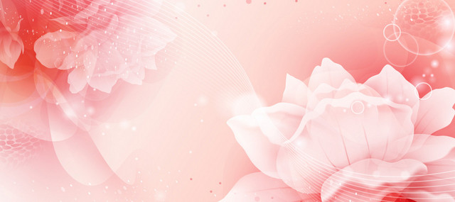粉色浪漫情人节玫瑰花纹背景BANNER