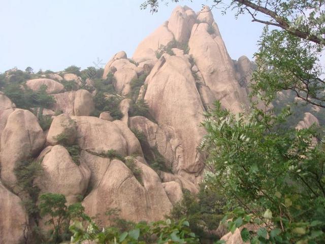 查雅山 河南 中国 岩 红色的岩石 景观 荒野 风景 自然