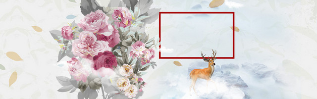 家居家纺牡丹花纹中国风背景BANNER