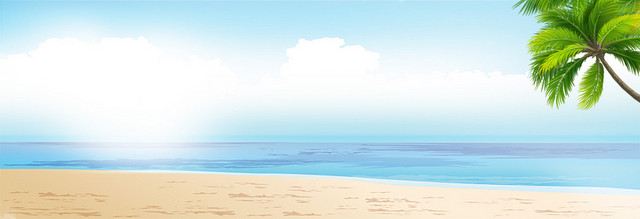 蓝色夏季背景