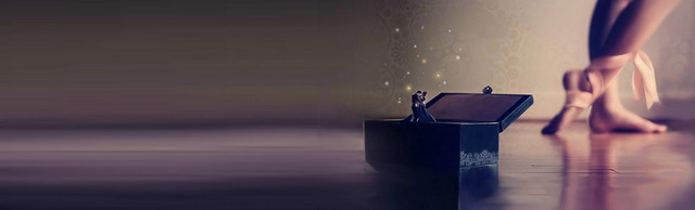 黑色芭蕾梦想背景BANNER