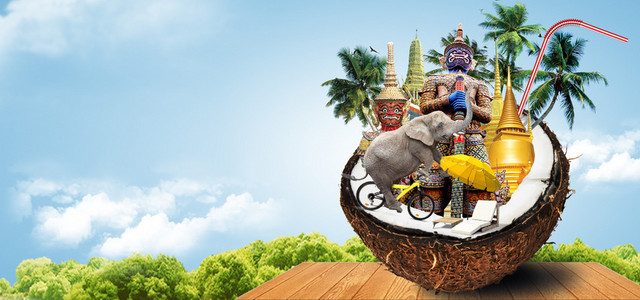 五一劳动节旅游黄金周泰国BANNER