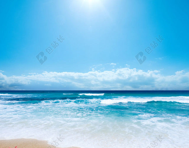 夏日沙滩背景