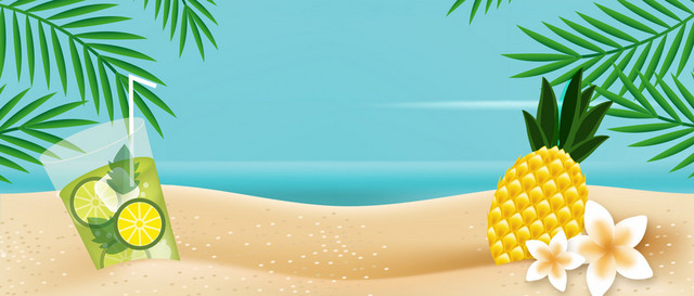 夏季BANNER背景