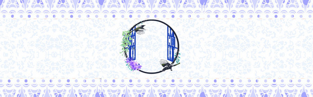 青花瓷边框电商淘宝BANNER
