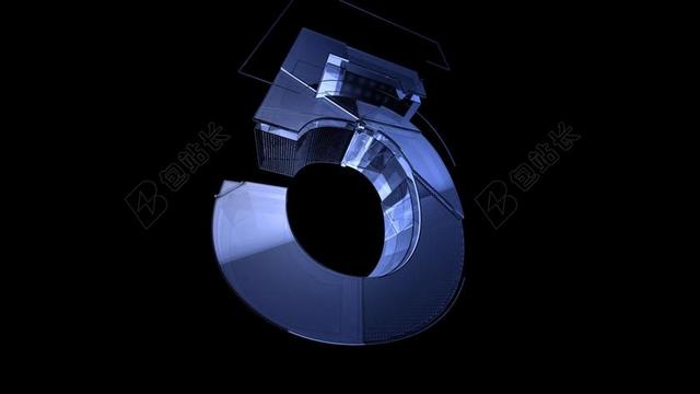 深蓝广告神秘数字五宣传背景图片