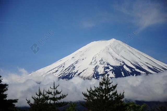 富士山 景观 富士 自然 天空