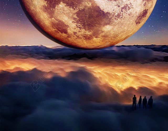 夜色星空背景