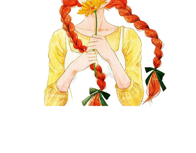 手绘女孩