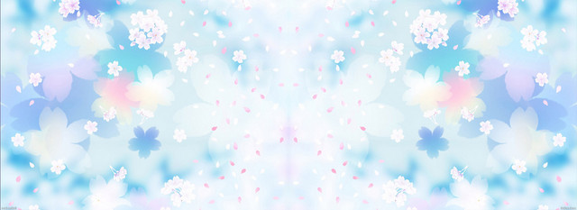 时尚花纹花瓣清新背景BANNER