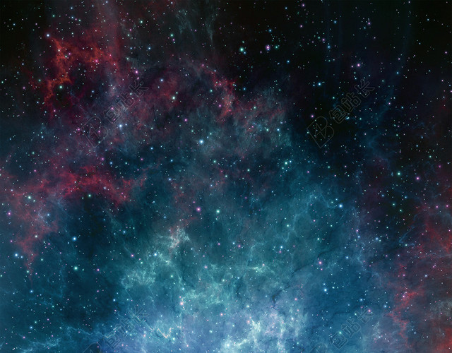 深蓝色渐变梦幻星空背景