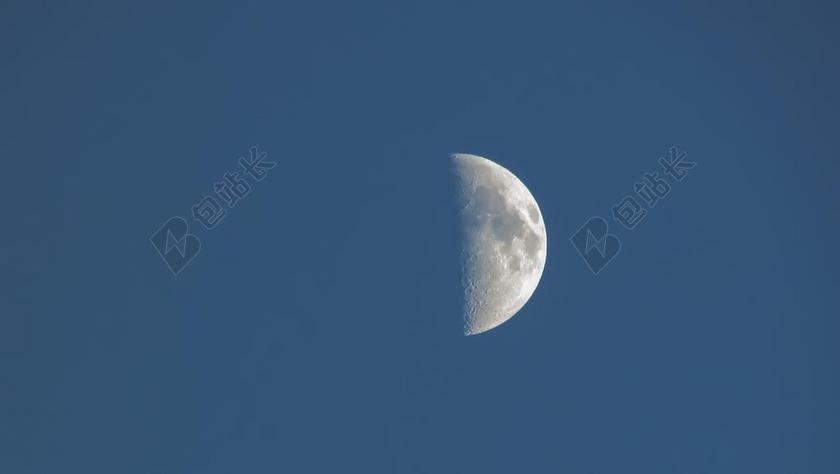 月亮 卫星 天空 空间 天文学 半个月亮