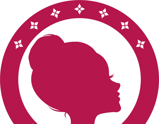 矢量美女头图标