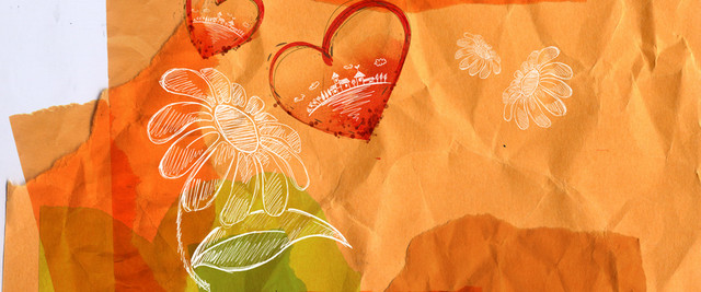 卡通涂鸦折纸背景BANNER
