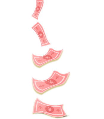 金币钱票从天而降