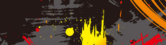 深色水彩涂鸦背景BANNER
