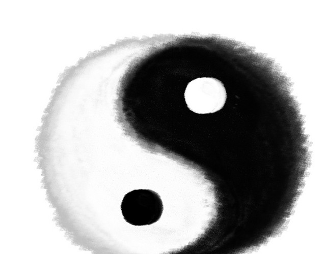 水墨太极图