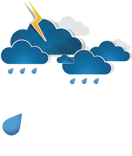 乌云密布雨