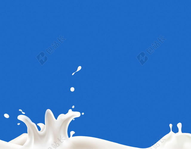 蓝色牛奶乳制品背景
