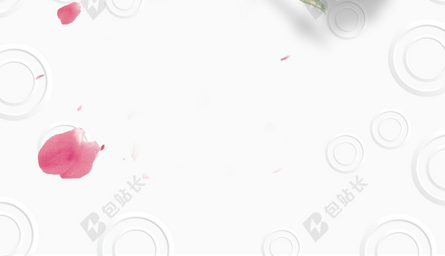 浪漫白色情人节背景