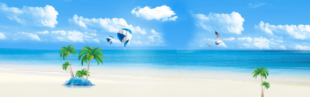 蓝色海洋背景 BANNER