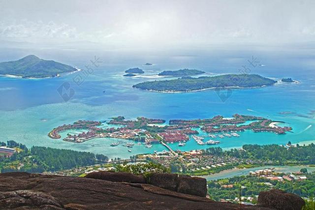 塞舌尔 群岛 景观 海洋 海 观点 海景 海边 全景图