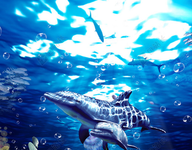 海底世界清爽背景图