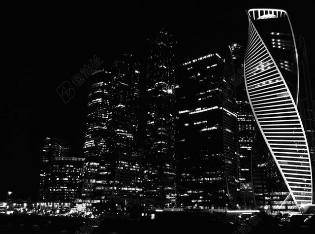 莫斯科之夜 莫斯科市 夜 夜景 俄罗斯 城市之光