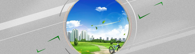 环保防雾霾口罩清新背景BANNER