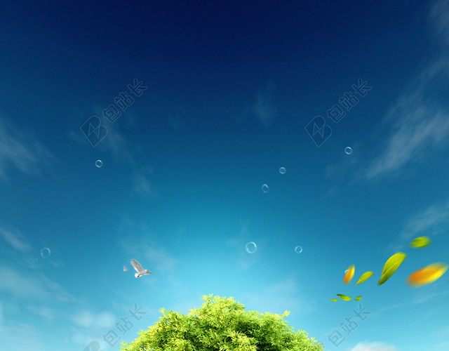绿色环保海报背景