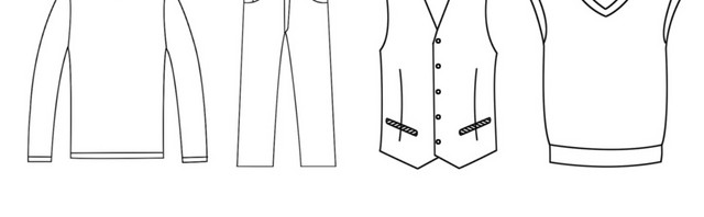 衣服线条图