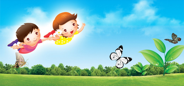 儿童产品BANNER背景设计