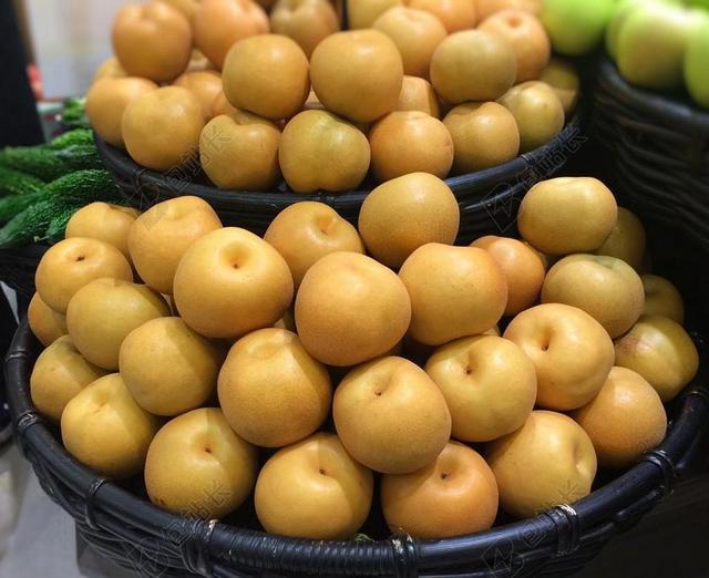 梨 秋季 无 水果 甜 多汁的味道 堆起 部门 百货商店