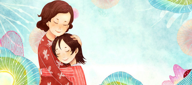 母亲节卡通童趣手绘BANNER