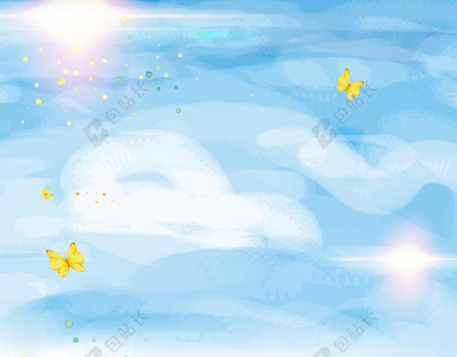 卡通植树节宣传海报背景