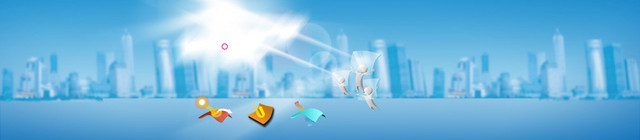 环保清新防雾霾口罩背景BANNER
