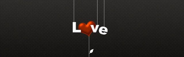 创意情人节爱心LOVE海报背景