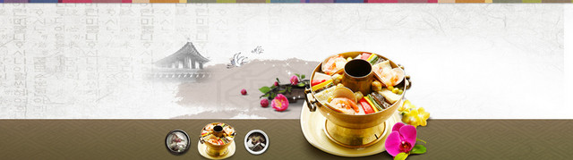 美食餐饮盖饭背景BANNER