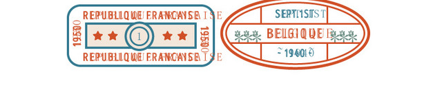 矢量邮戳