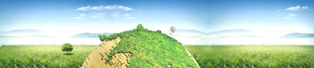地球环保清新背景BANNER