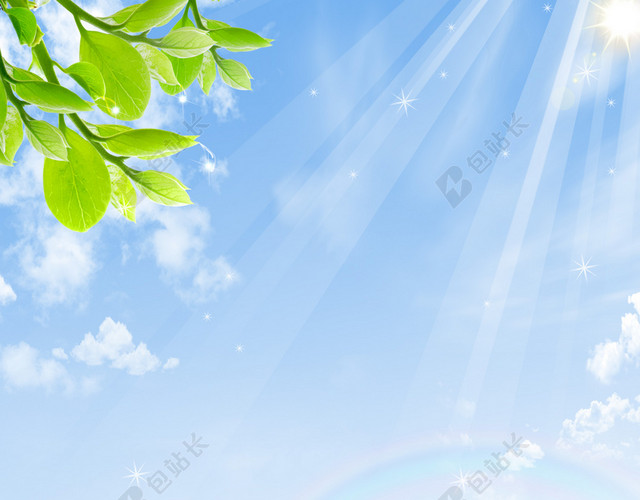 绿色环保海报背景素材大全