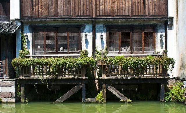 建筑复古徽派建筑背景图片