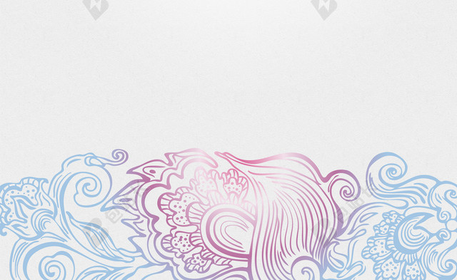 灰色花纹边框背景