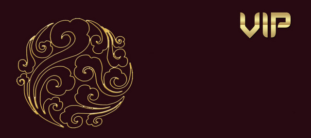 深色奢华中国风花纹背景BANNER