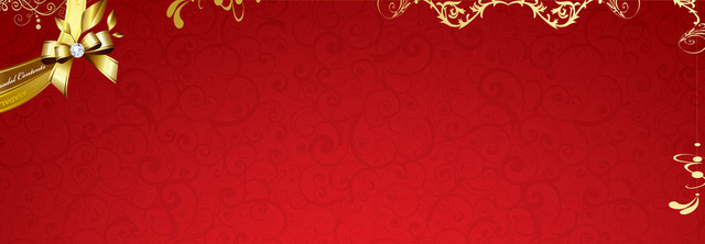 红色喜庆婚庆中国风背景BANNER