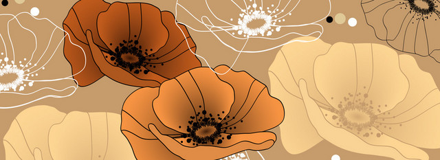 卡通手绘花纹背景BANNER